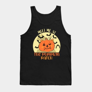 pumpkin patch girls and boys fall halloween funny spooky season Tank Top